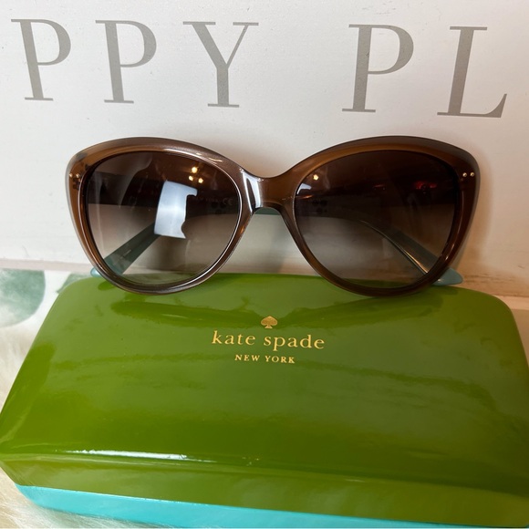 kate spade Accessories - Kate Spade ANGELIQUE Brown/Blue Turquoise